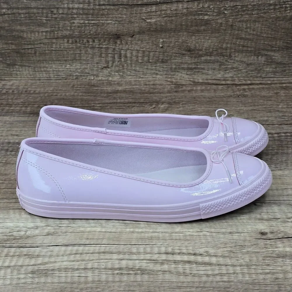 Converse Chuck Taylor All Star Dainty Ballerina Women's 10 Pink Patent Leather
